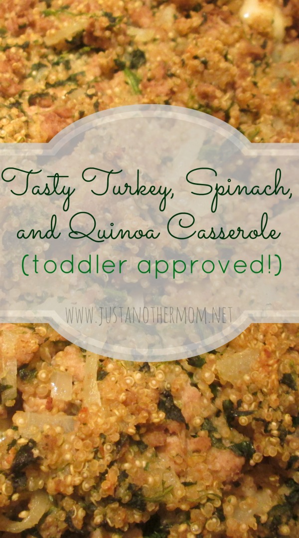 Try this tasty turkey, quinoa, and spinach casserole with your family today