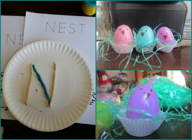 We pulled together a few simple spring based activities to create this mini unit for our tot school and afterschooling programs. Have fun and enjoy this N is for Nest exploration!