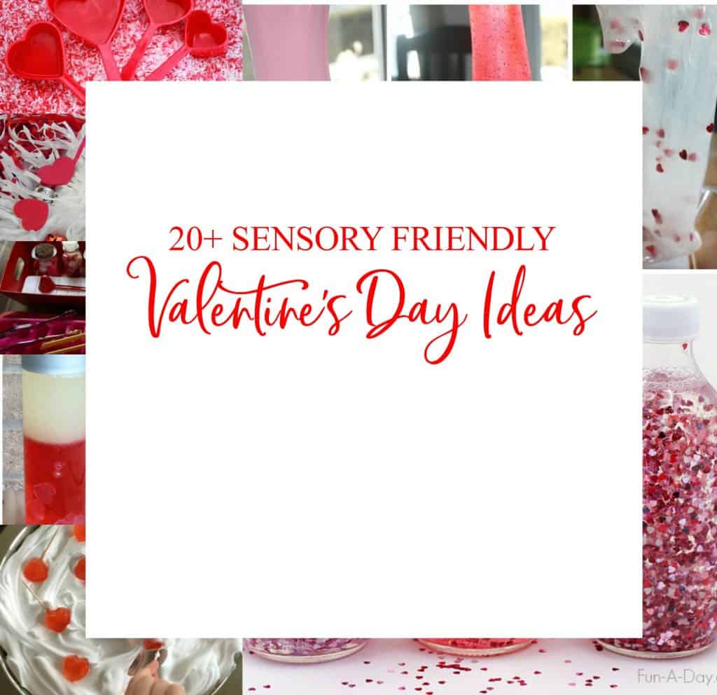 These sensory friendly Valentine's Day activities are perfect for an indoor playdate or preschool.