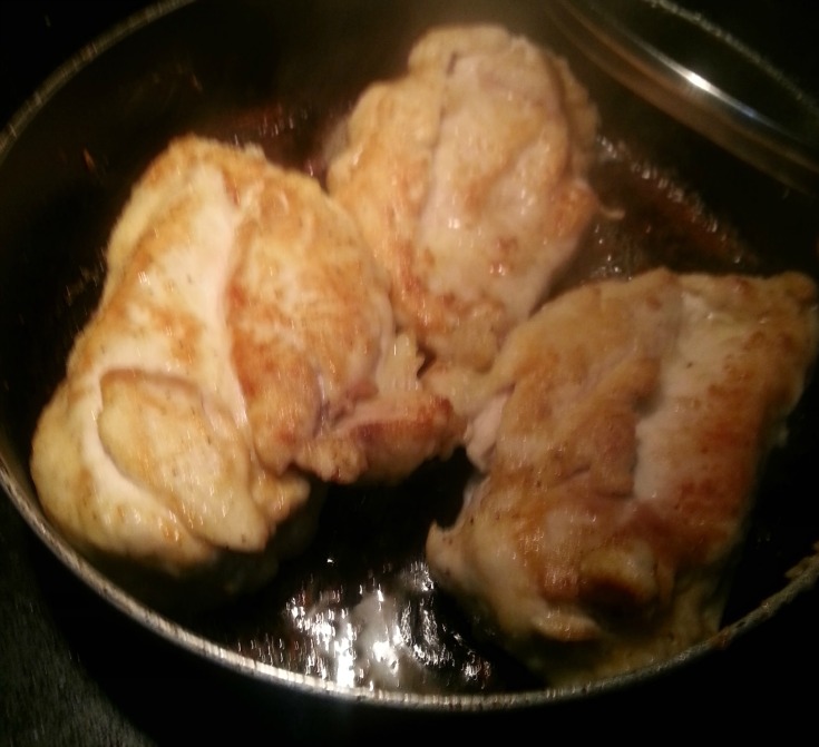 chicken and spinach carbonara chicken prep
